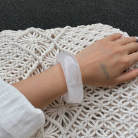 Thumbnail for Geometric Gradient Square Resin Bangle Bracelet - ArtGalleryZen