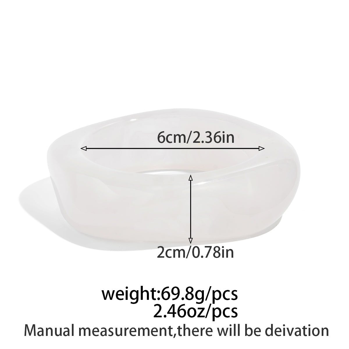 Geometric Gradient Square Resin Bangle Bracelet - ArtGalleryZen