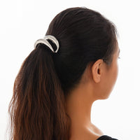 Thumbnail for Geometric Hollow Metallic Elastic Hair Tie