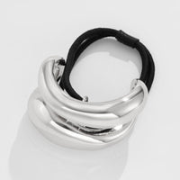 Thumbnail for Geometric Hollow Metallic Elastic Hair Tie