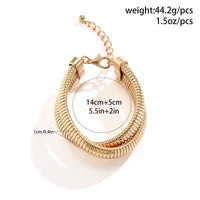 Thumbnail for Geometric Intermeshing Bangle Bracelet - ArtGalleryZen