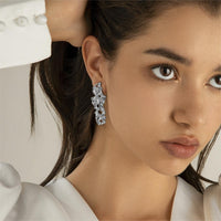 Thumbnail for Geometric Irregular Abstract Lava Earrings - ArtGalleryZen