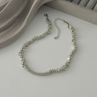 Thumbnail for Geometric Irregular Beaded Chain Choker Necklace Bracelet - ArtGalleryZen