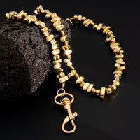 Thumbnail for Geometric Irregular Beaded Trouser Chain - ArtGalleryZen