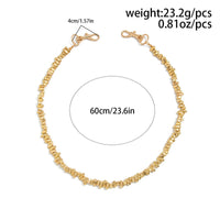 Thumbnail for Geometric Irregular Beaded Trouser Chain - ArtGalleryZen