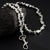 Thumbnail for Geometric Irregular Beaded Trouser Chain - ArtGalleryZen