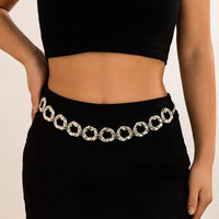 Thumbnail for Geometric Irregular Chunky Textured Hoop Waist Chain