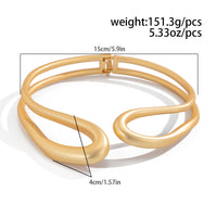 Thumbnail for Geometric Irregular Hoop Frosted Collar Necklace - ArtGalleryZen