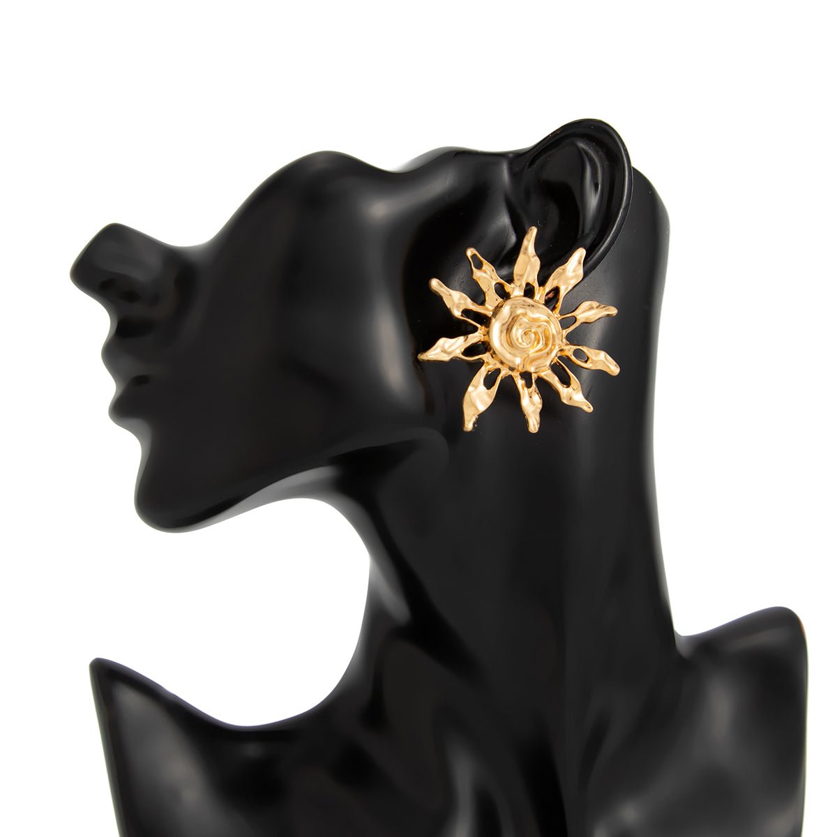 Geometric Irregular Sun Stud Earrings - ArtGalleryZen