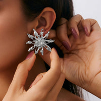 Thumbnail for Geometric Irregular Sun Stud Earrings - ArtGalleryZen