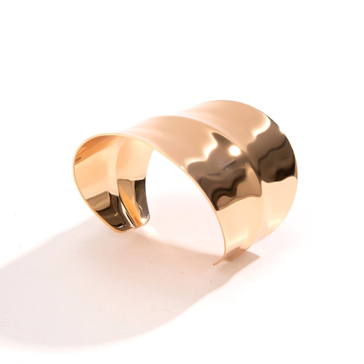 Geometric Irregular Wide Open Cuff Bracelet - ArtGalleryZen