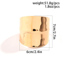 Thumbnail for Geometric Irregular Wide Open Cuff Bracelet - ArtGalleryZen