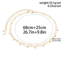 Thumbnail for Geometric Layered Ball Tassel Saturn Belly Chain Set - ArtGalleryZen