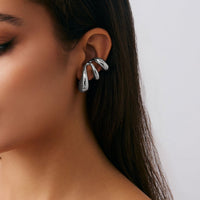 Thumbnail for Geometric Liquid Flow Waterdrop Earrings - ArtGalleryZen