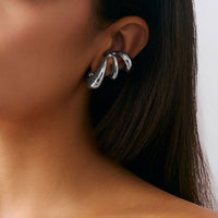 Thumbnail for Geometric Liquid Flow Waterdrop Earrings - ArtGalleryZen