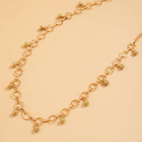 Thumbnail for Geometric Minimalist Ball Tassel Hoop Belly Chain - ArtGalleryZen