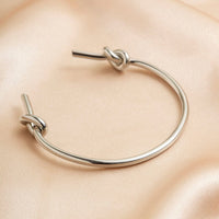 Thumbnail for Geometric Minimalist Double Knotted Bangle Bracelet