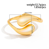 Thumbnail for Geometric Minimalist Duo Waterdrop Bangle Bracelet