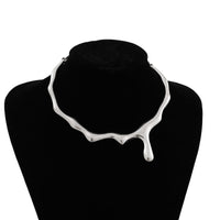 Thumbnail for Geometric Minimalist Flow Waterdrop Collar Necklace