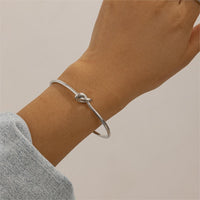 Thumbnail for Geometric Minimalist Knotted Bangle Bracelet