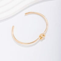 Thumbnail for Geometric Minimalist Knotted Bangle Bracelet