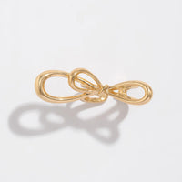 Thumbnail for Geometric Minimalist Metal Bowknot Ribbon Ring