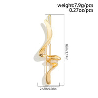 Thumbnail for Geometric Minimlaist Curved Ribbon Pattern Hair Clip