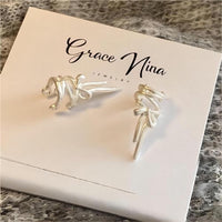 Thumbnail for Geometric Ribbon Ear Wrap Earrings - ArtGalleryZen