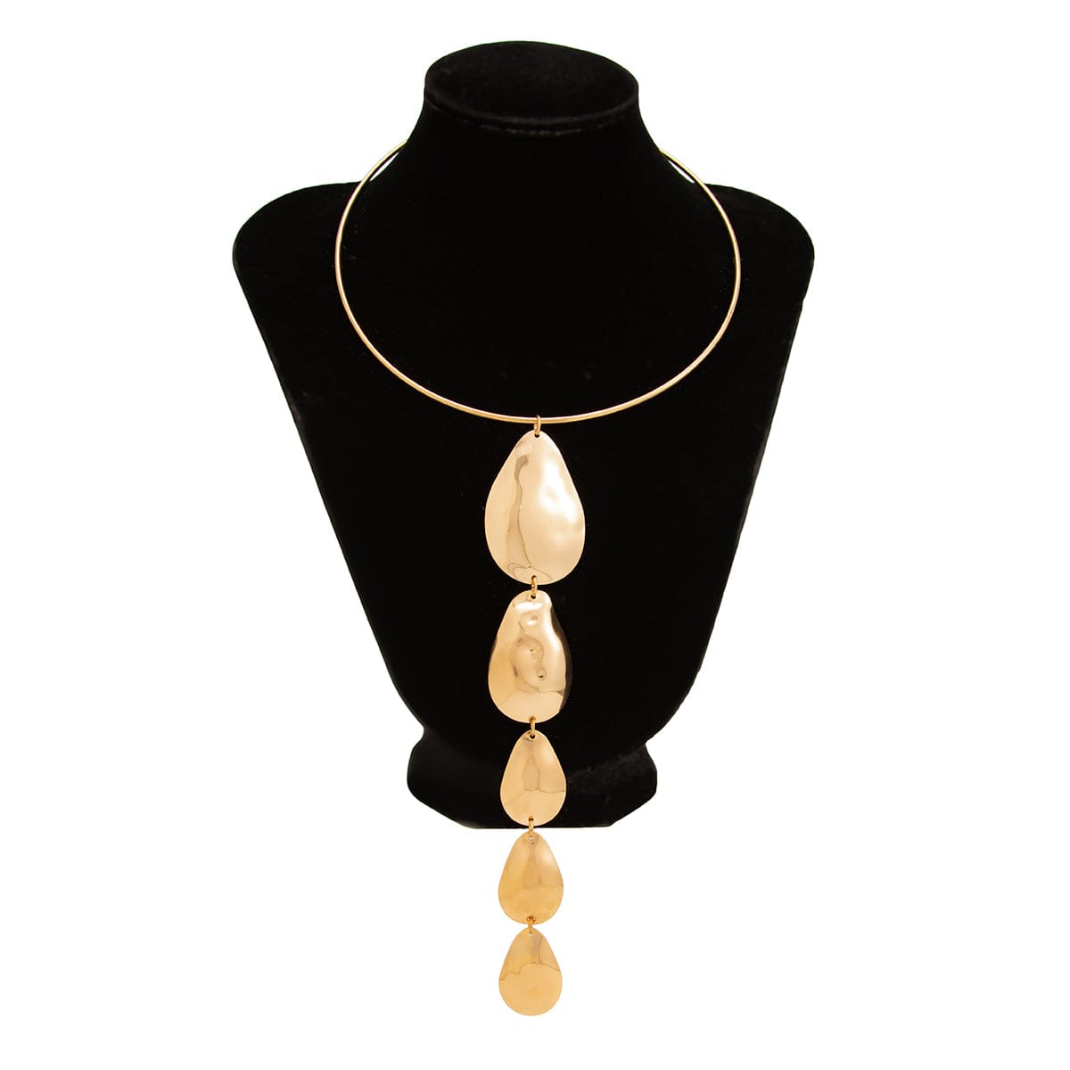 Geometric Waterdrop Pendant Collar Choker Y Necklace - ArtGalleryZen