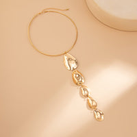 Thumbnail for Geometric Waterdrop Pendant Collar Choker Y Necklace - ArtGalleryZen