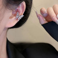 Thumbnail for Glitter CZ Inlaid Butterfly Ear Wrap Earrings - ArtGalleryZen