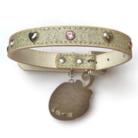 Thumbnail for Glitter Enamel Strawberry Pendant PU Leather Collar Choker Necklace - ArtGalleryZen