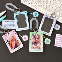 Thumbnail for Glitter Lucky Blessings Kpop Keychain Acrylic Photocard Holder - ArtGalleryZen