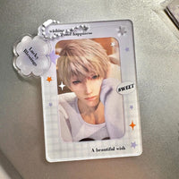 Thumbnail for Glitter Lucky Blessings Kpop Keychain Acrylic Photocard Holder - ArtGalleryZen