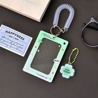 Thumbnail for Glitter Lucky Blessings Kpop Keychain Acrylic Photocard Holder - ArtGalleryZen