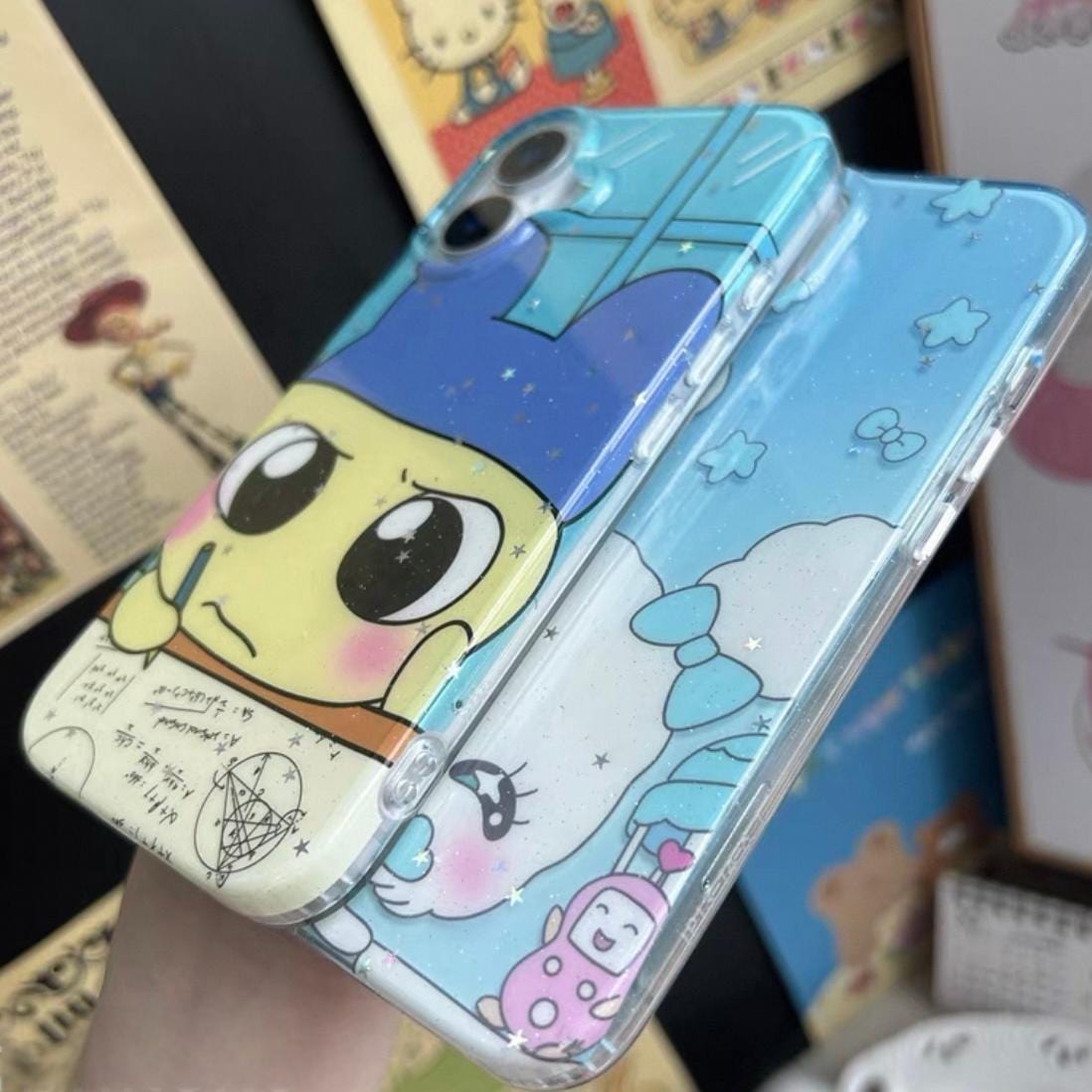 Glitter Star Tamagotchi iPhone Case - ArtGalleryZen