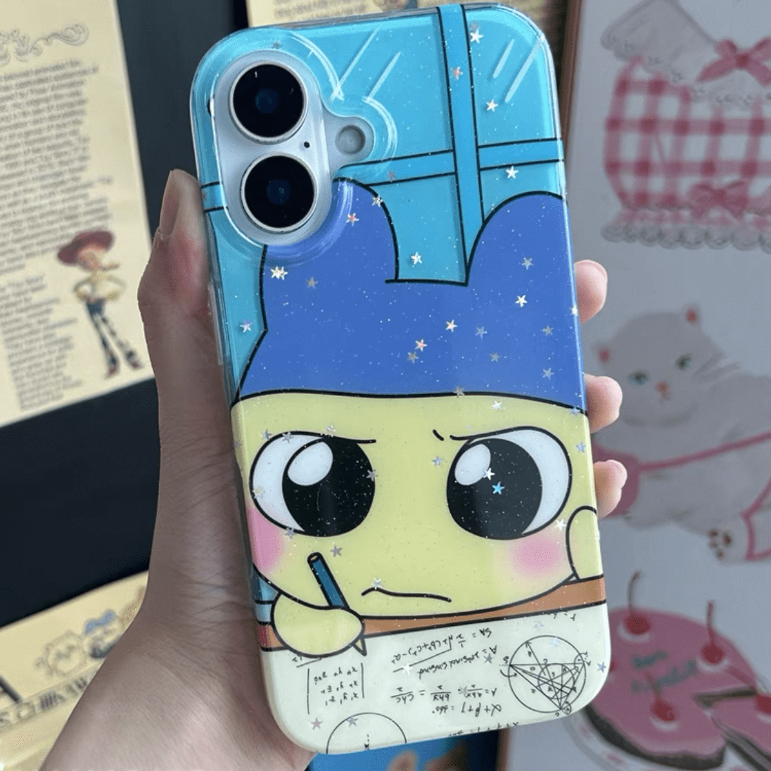 Glitter Star Tamagotchi iPhone Case - ArtGalleryZen