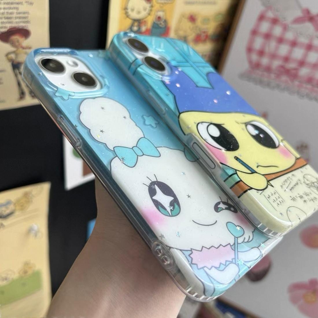 Glitter Star Tamagotchi iPhone Case - ArtGalleryZen