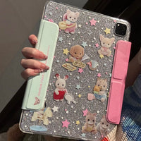 Thumbnail for Glitter Sylvanian Families Magnetic Detachable iPad Case - ArtGalleryZen