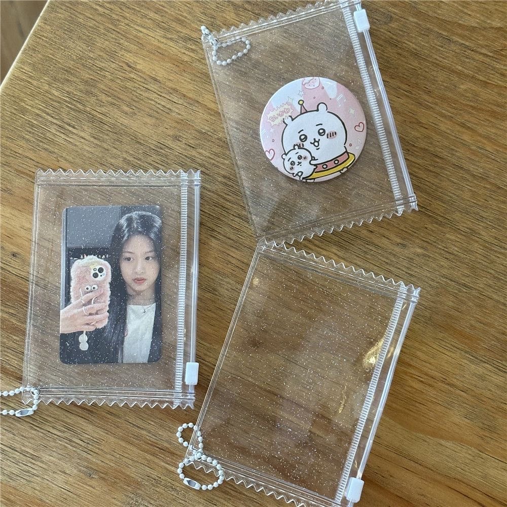 Glitter Transparent Candy Bag Kpop Keychain Photocard Holder - ArtGalleryZen