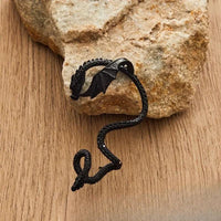 Thumbnail for Gothic Antique Dragon Ear Cuff Climber Crawler Wrap Earring - ArtGalleryZen
