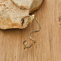 Thumbnail for Gothic Antique Dragon Ear Cuff Climber Crawler Wrap Earring