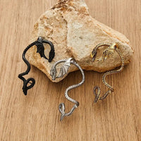 Thumbnail for Gothic Antique Dragon Ear Cuff Climber Crawler Wrap Earring