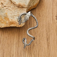 Thumbnail for Gothic Antique Dragon Ear Cuff Climber Crawler Wrap Earring