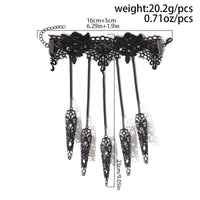 Thumbnail for Gothic Floral Lace Five Finger Armor Nails Mittens Bracelet - ArtGalleryZen