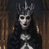 Thumbnail for Gothic Halloween Party Headwear Cosplay Crown - ArtGalleryZen