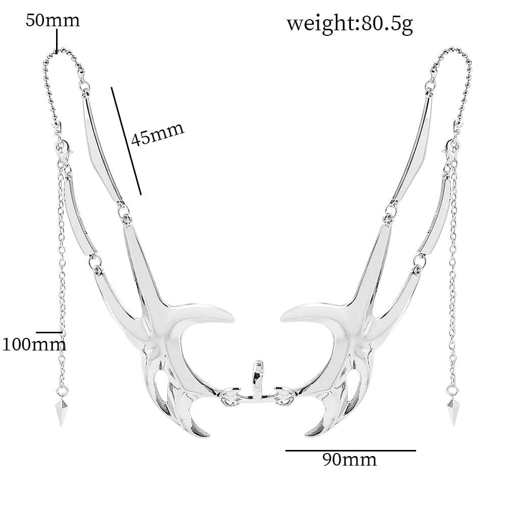 Gothic Hip Hop Glamorous Metallic Face Mask - ArtGalleryZen