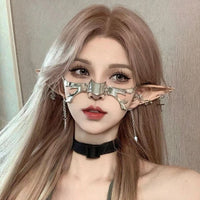 Thumbnail for Gothic Hip Hop Glamorous Metallic Face Mask - ArtGalleryZen