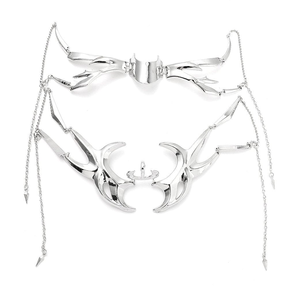 Gothic Hip Hop Glamorous Metallic Face Mask - ArtGalleryZen