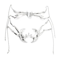Thumbnail for Gothic Hip Hop Glamorous Metallic Face Mask - ArtGalleryZen